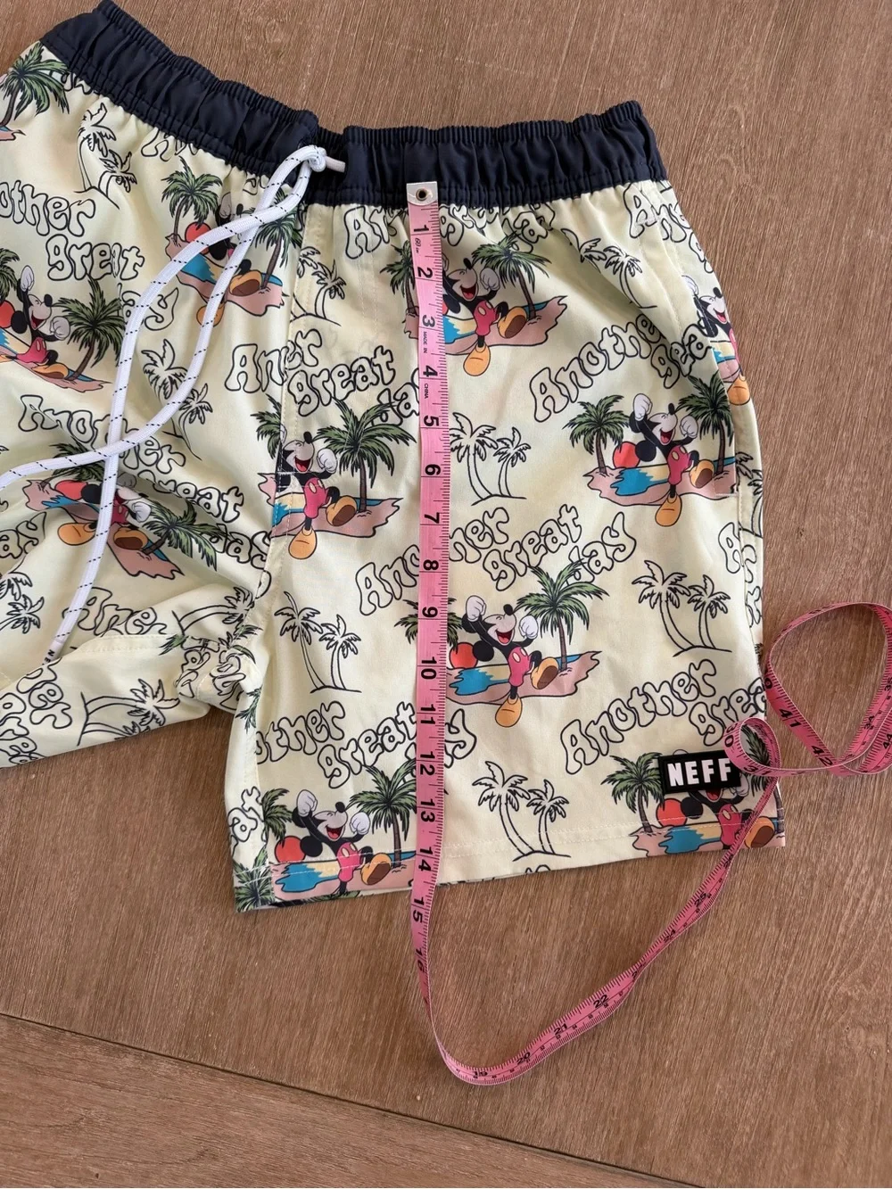 NEFF x Disney Mickey Mouse “Another Great Day” Swim Trunks Shorts